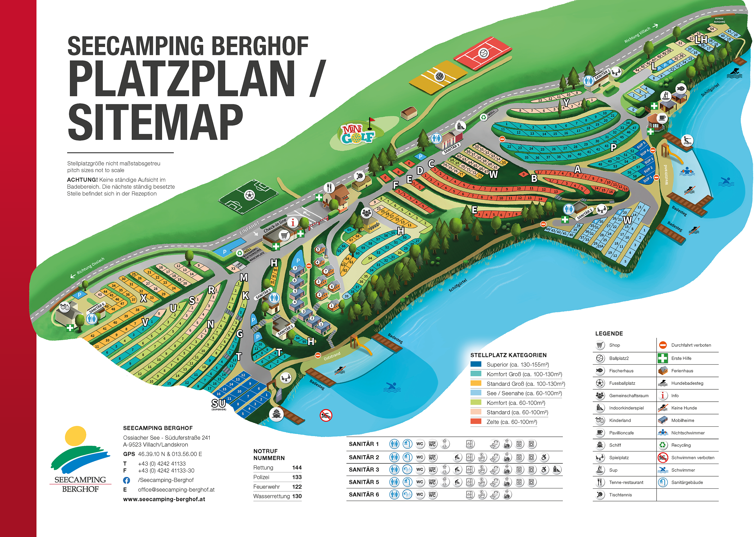 Campingplatz Platzplan